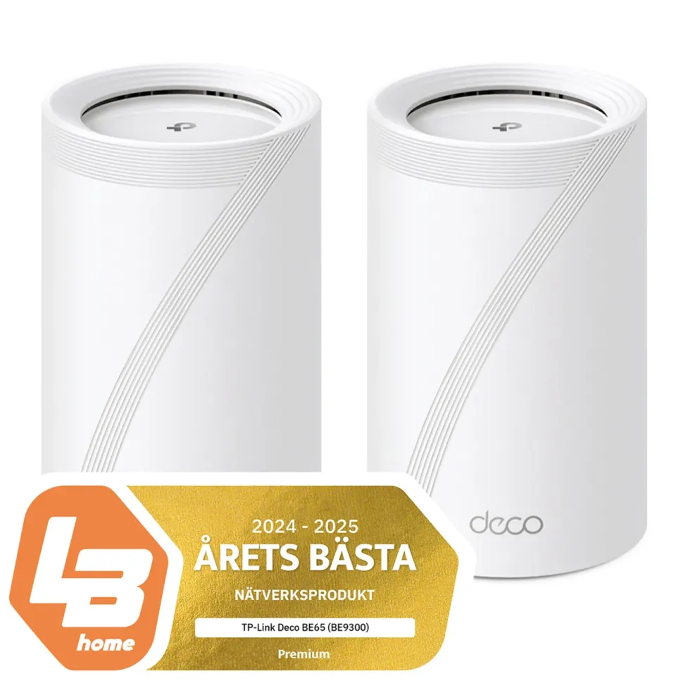 TP-Link Deco BE65 Mesh-router med Wifi 7 BE9300 2-pack