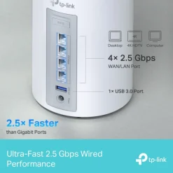 TP-Link Deco BE65 Mesh-router med Wifi 7 BE9300 1-pack