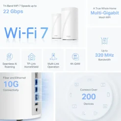 TP-Link Deco BE85 Mesh-router med Wifi 7 BE19000 1-pack