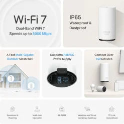 TP-Link Deco BE25 Outdoor Mesh Wifi 7-router BE3600