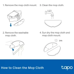 TP-Link Moppduk till Tapo robotdammsugare (5-pack)
