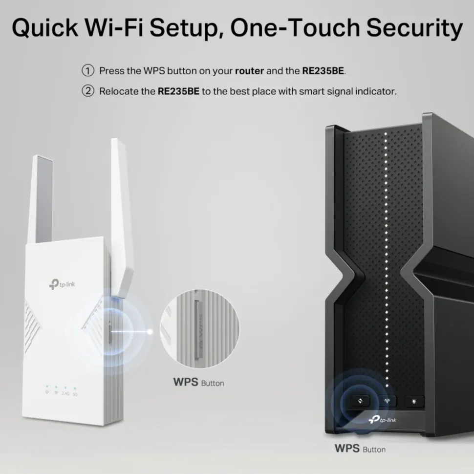 TP-Link RE235BE Wifi 7-repeater BE3600