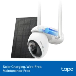 TP-Link Tapo C665G Solcellsdriven 4K Pan/Tilt övervakningskamera med Wi-Fi/4G