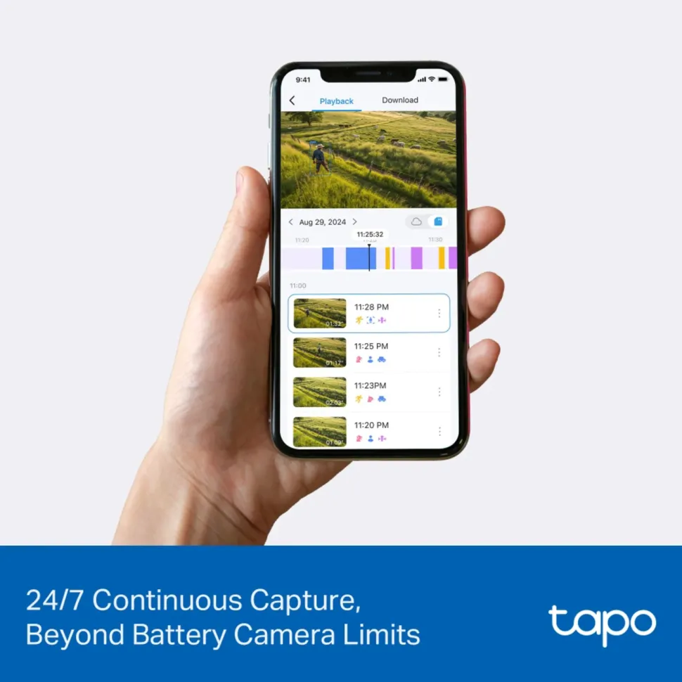 TP-Link Tapo C665G Solcellsdriven 4K Pan/Tilt övervakningskamera med Wi-Fi/4G