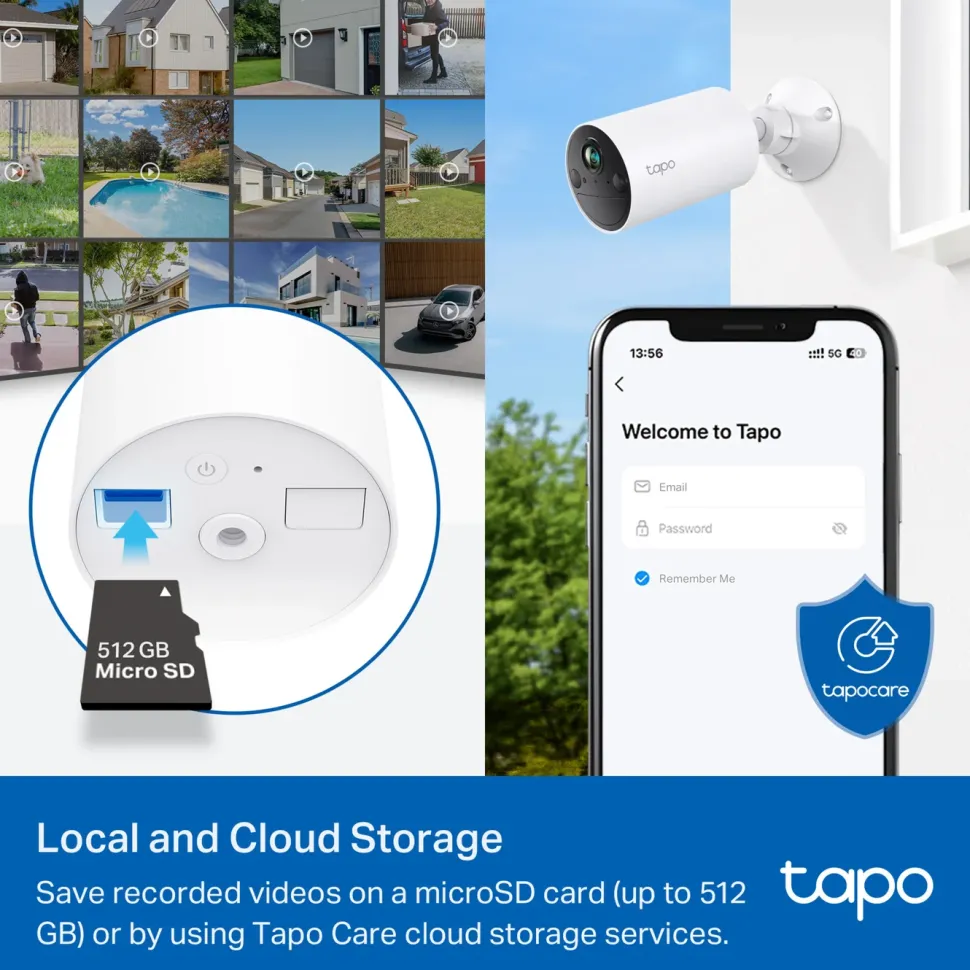 TP-Link Tapo C410 Trådlös övervakningskamera 4-pack