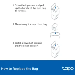 TP-Link Tapo Dammsugarpåsar till RV 20 Mop Plus 3-pack
