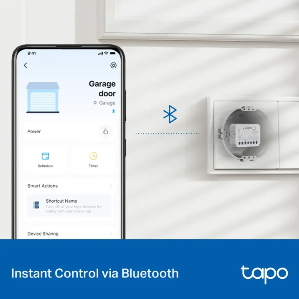 TP-Link Tapo S110E Smart Switch-modul Wifi, Bluetooth, Matter
