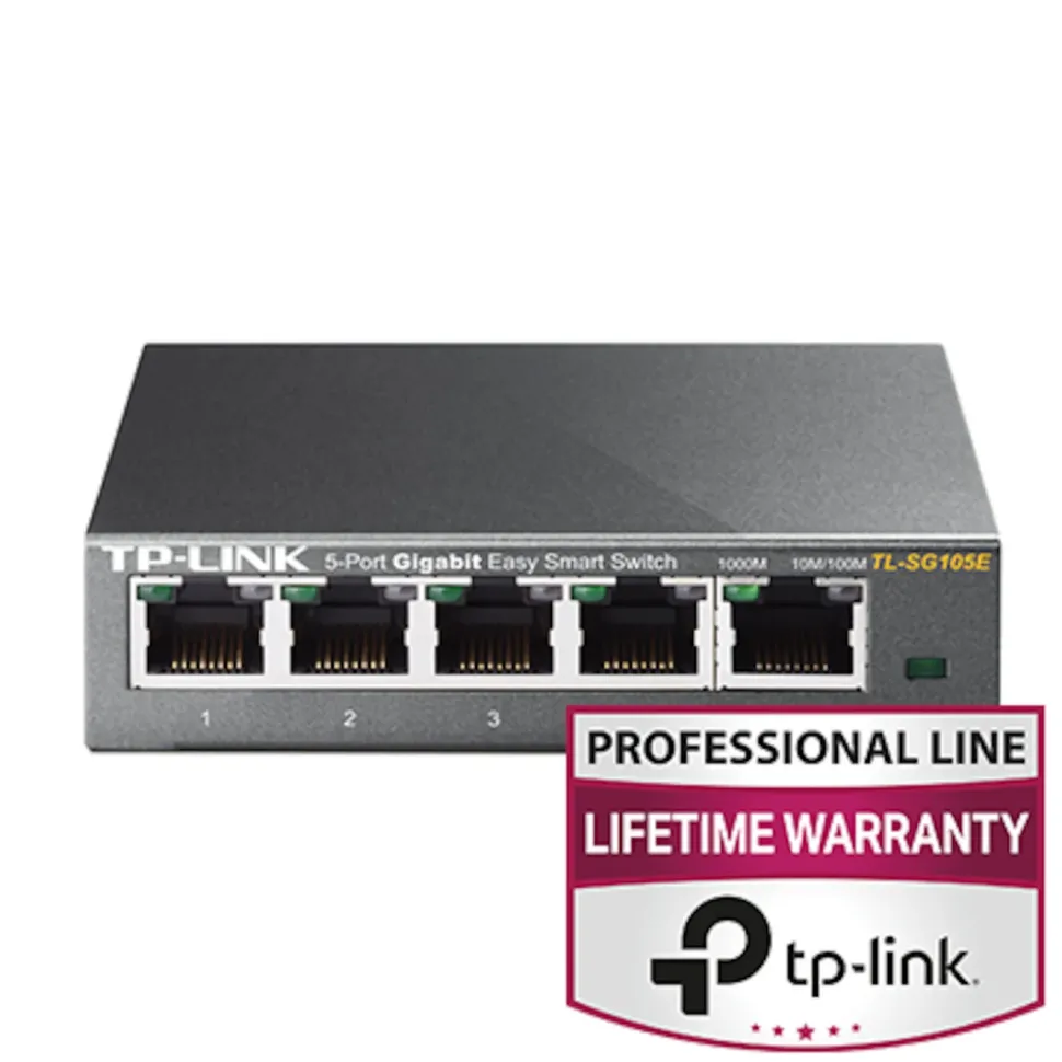 TP-Link TL-SG105E Gigabitswitch 5 portar