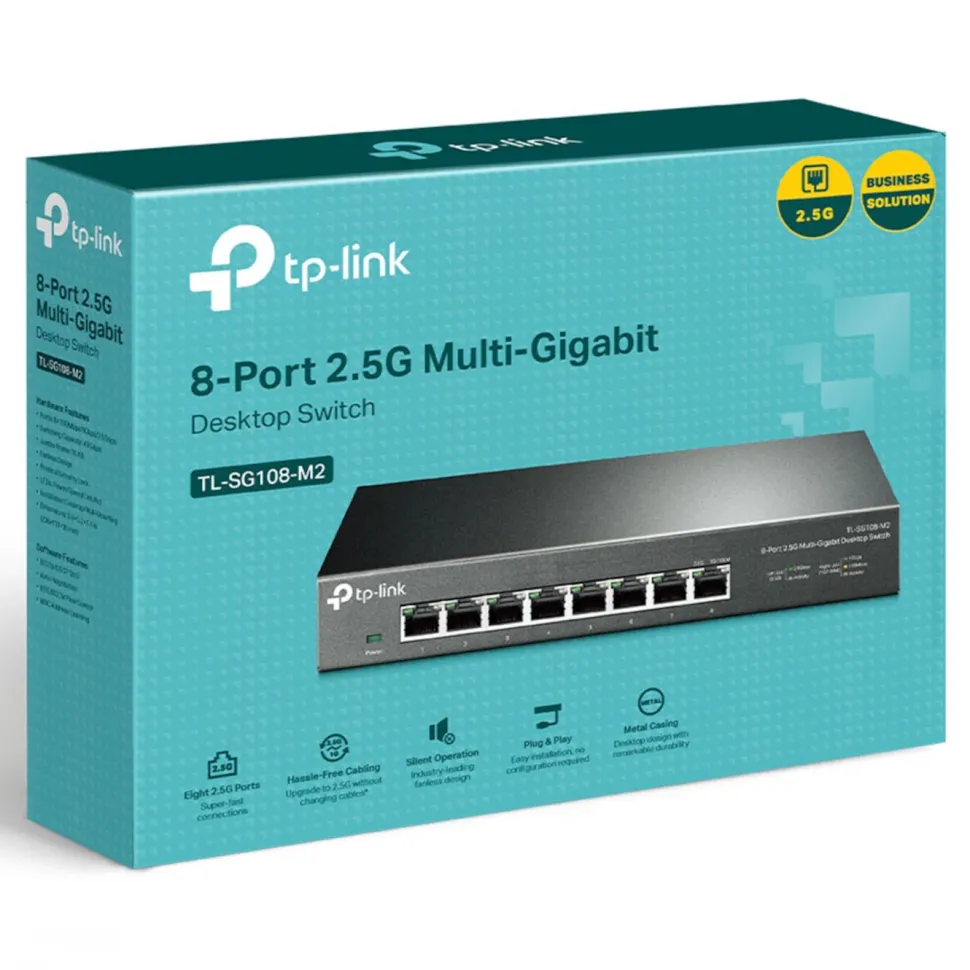 TP-Link TL-SG108-M2 Gigabitswitch 8 portar 2,5 Gb/s
