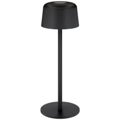 Trådlös LED-bordslampa 25 cm Svart