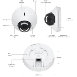 Ubiquiti G5 Dome – PoE-övervakningskamera