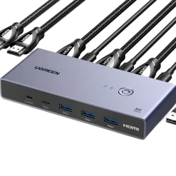 Ugreen 8K HDMI KVM-switch för 2 datorer