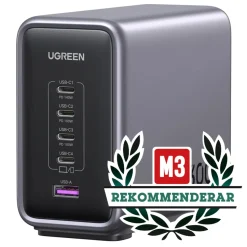 Ugreen Kraftfull Multiladdare 5 portar 300 W