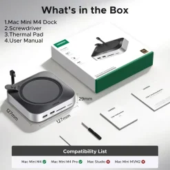 Ugreen Mac mini 11-i-1-dockningsstation med SSD-plats
