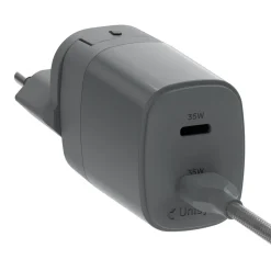 Unisynk Kompakt 2-ports rese-laddare – 35 W