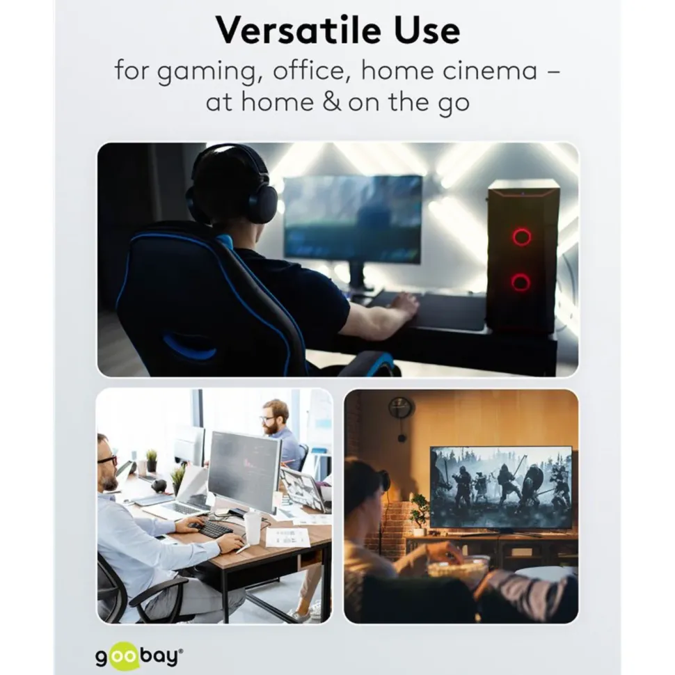 USB-C-adapter med 90° horisontell vinkel – USB4