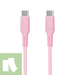 USB-C till USB-C 0,5 m Rosa