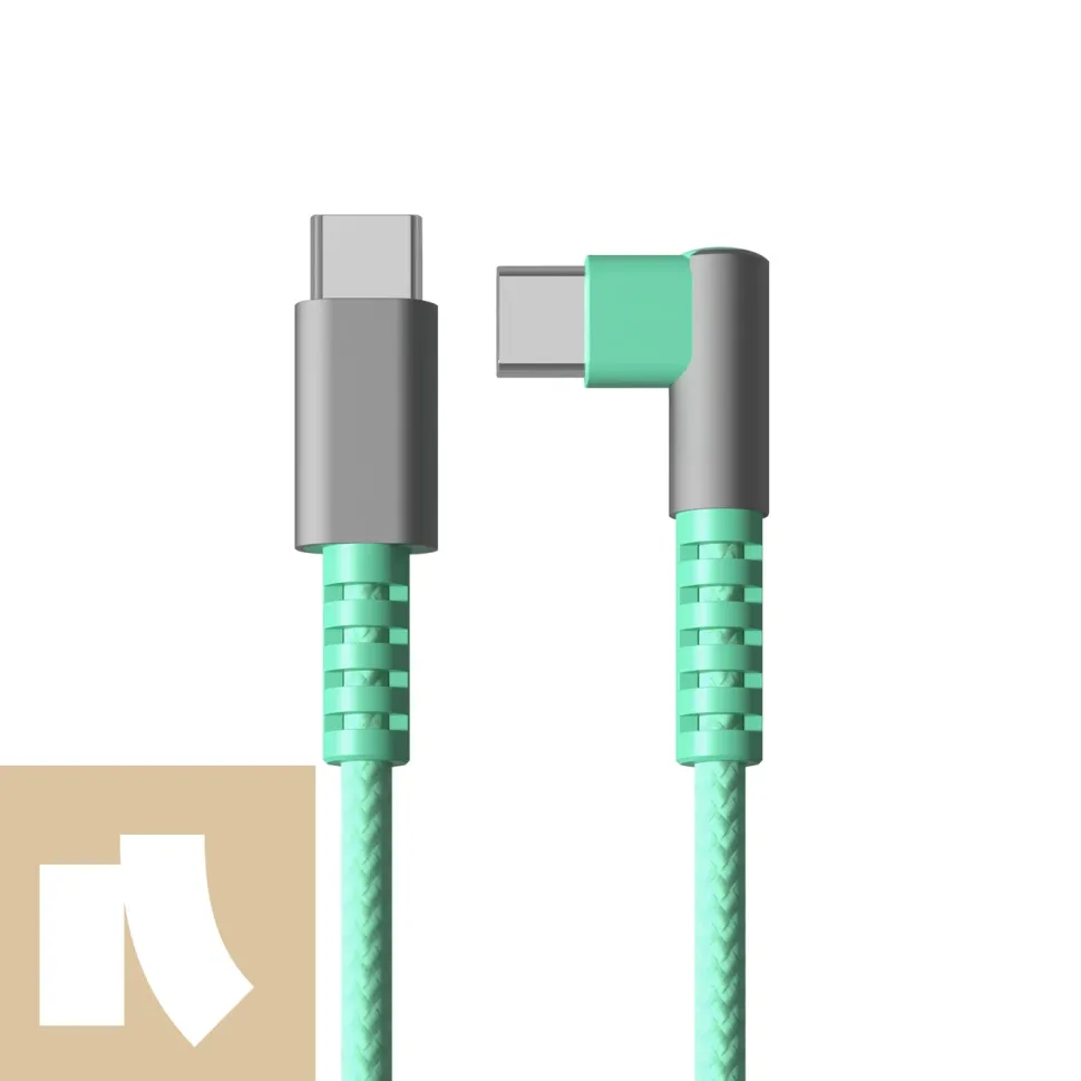 USB-C till USB-C 1,2 m Teal