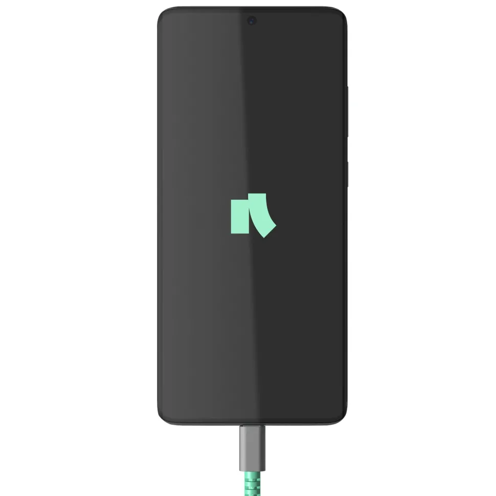 USB-C till USB-C 1,2 m Teal