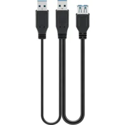 USB 5 Gb/s-adapter med extra ström-matning