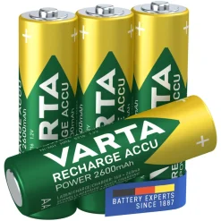 Varta Laddningsbara AA-batterier 2600 mAh 4-pack