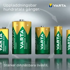 Varta Laddningsbara AA-batterier 2600 mAh 4-pack