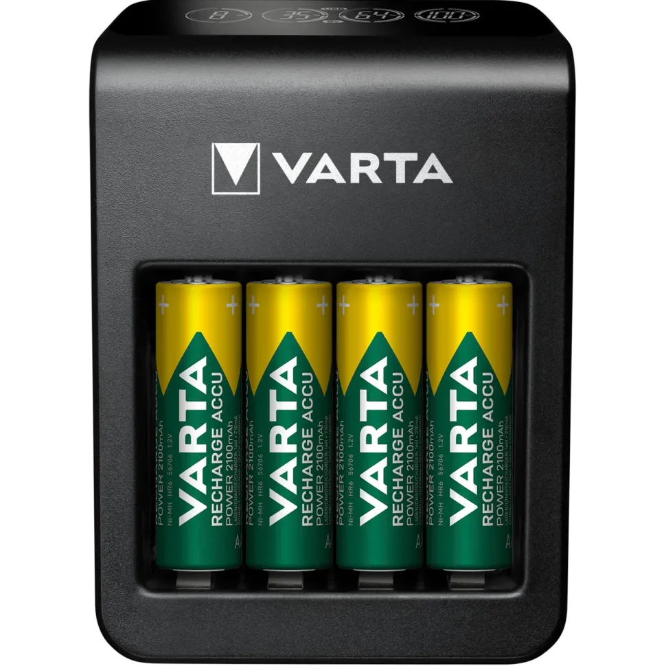 Varta LCD Plug Charger+ Batteriladdare