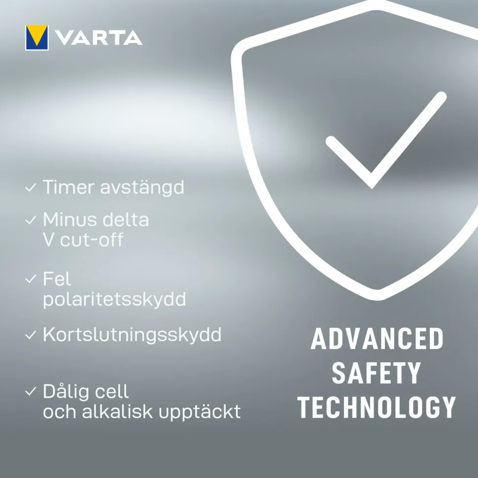 Varta LCD Plug Charger+ Batteriladdare