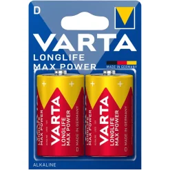 Varta Longlife Max Power D-batterier 2-pack
