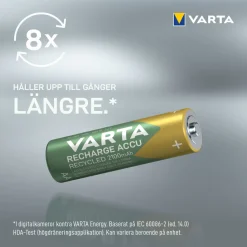 Varta Recharge Recycled AA-batterier 2100 mAh 6-pack