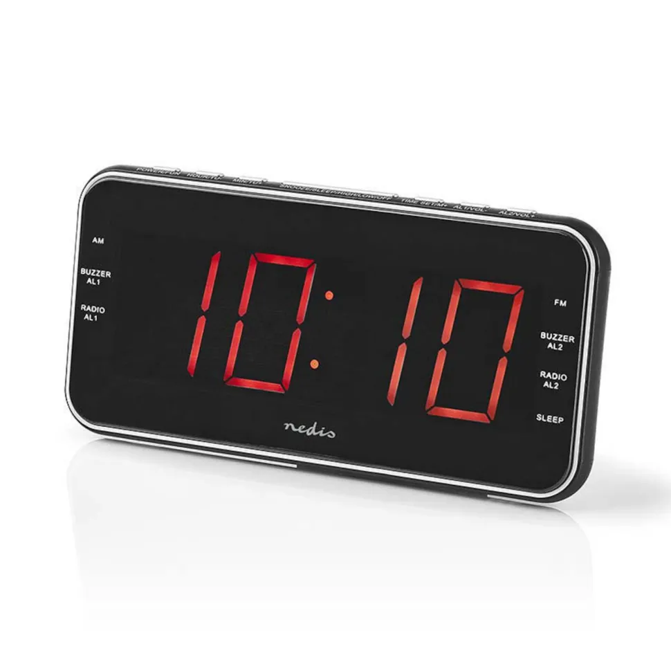 Väckarklocka med FM-radio