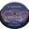 Verbatim DVD+R DL på spindel 10-pack