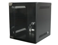 10" väggskåp Svart 6U