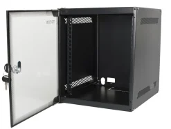 10" väggskåp Svart 6U