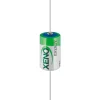 3,6 V litium tionylklorid 1/2 AA axial