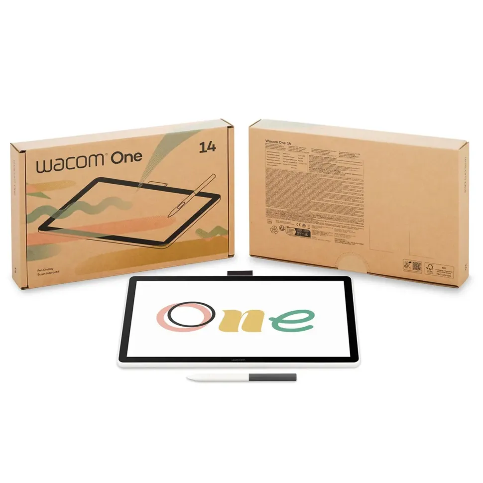 Wacom One 14 Creative Display - Ritskärm med penna
