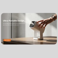 Wanbo Portabel projektor med Android TV och 360° gimbalstativ