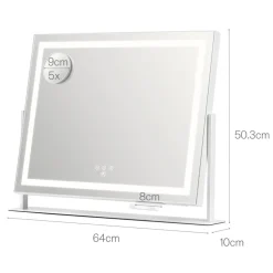 Wilfa Sparkle Stockholm sminkspegel med LED-ljus 58 cm