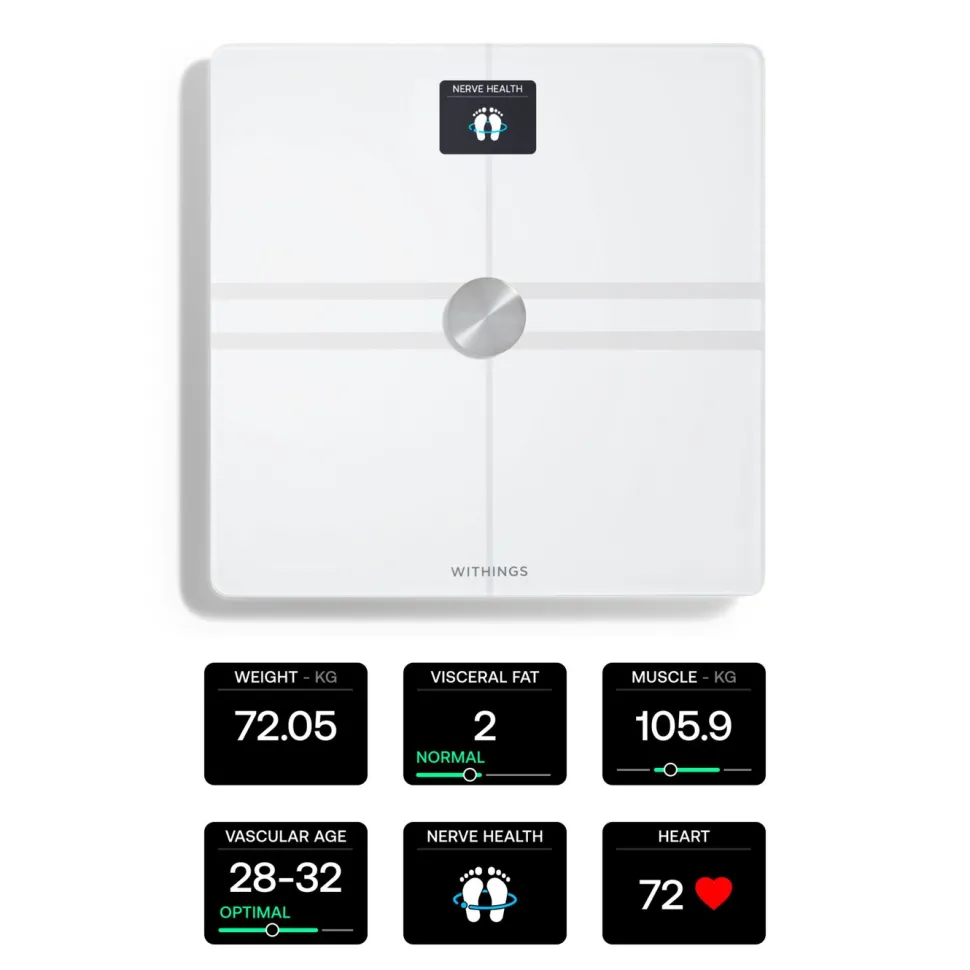 Withings Body Comp Personvåg med wifi Vit