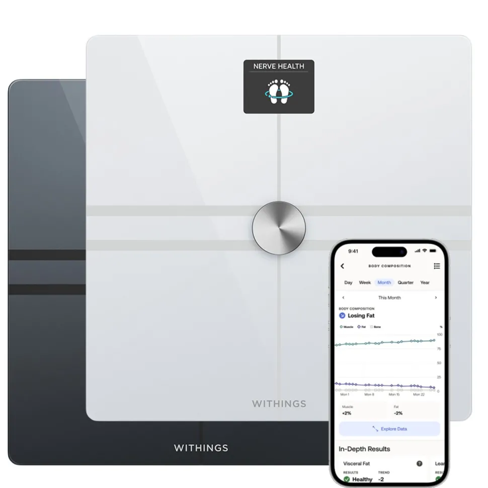 Withings Body Comp Personvåg med wifi Vit