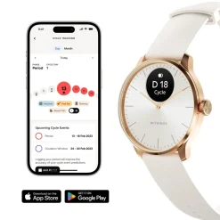 Withings Scanwatch Light Smartklocka med klassisk urtavla 37 mm Rose Gold