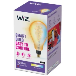 WiZ Amber Filament PS160 Smart LED-lampa E27 390 lm