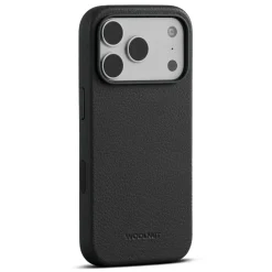 WOOLNUT Läderfodral för iPhone 17 Pro Svart