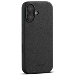 WOOLNUT Läderfodral för iPhone 17 Svart