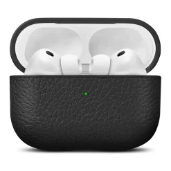 WOOLNUT Skal i läder till AirPods Pro 3-laddfodral Svart