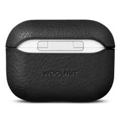 WOOLNUT Skal i läder till AirPods Pro 3-laddfodral Svart
