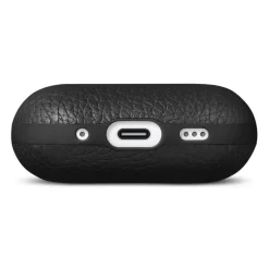 WOOLNUT Skal i läder till AirPods Pro 3-laddfodral Svart