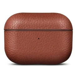 WOOLNUT Skal i läder till AirPods Pro 3-laddfodral Cognac