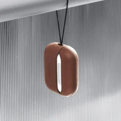 WOOLNUT Skal i läder till AirPods Pro 3-laddfodral Cognac