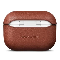 WOOLNUT Skal i läder till AirPods Pro 3-laddfodral Cognac